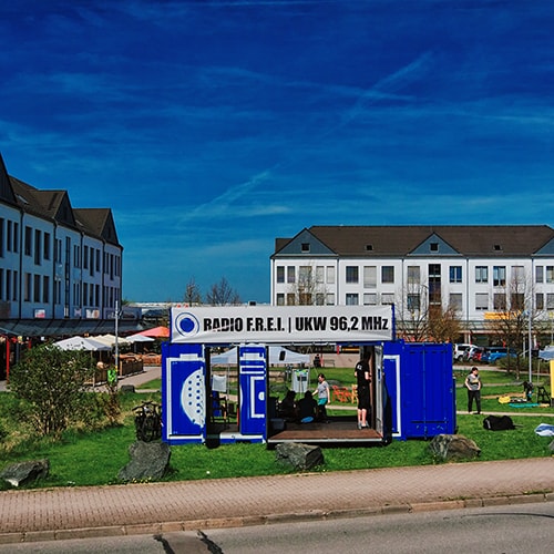 Bild RadioContainer am Melchendorfer Markt